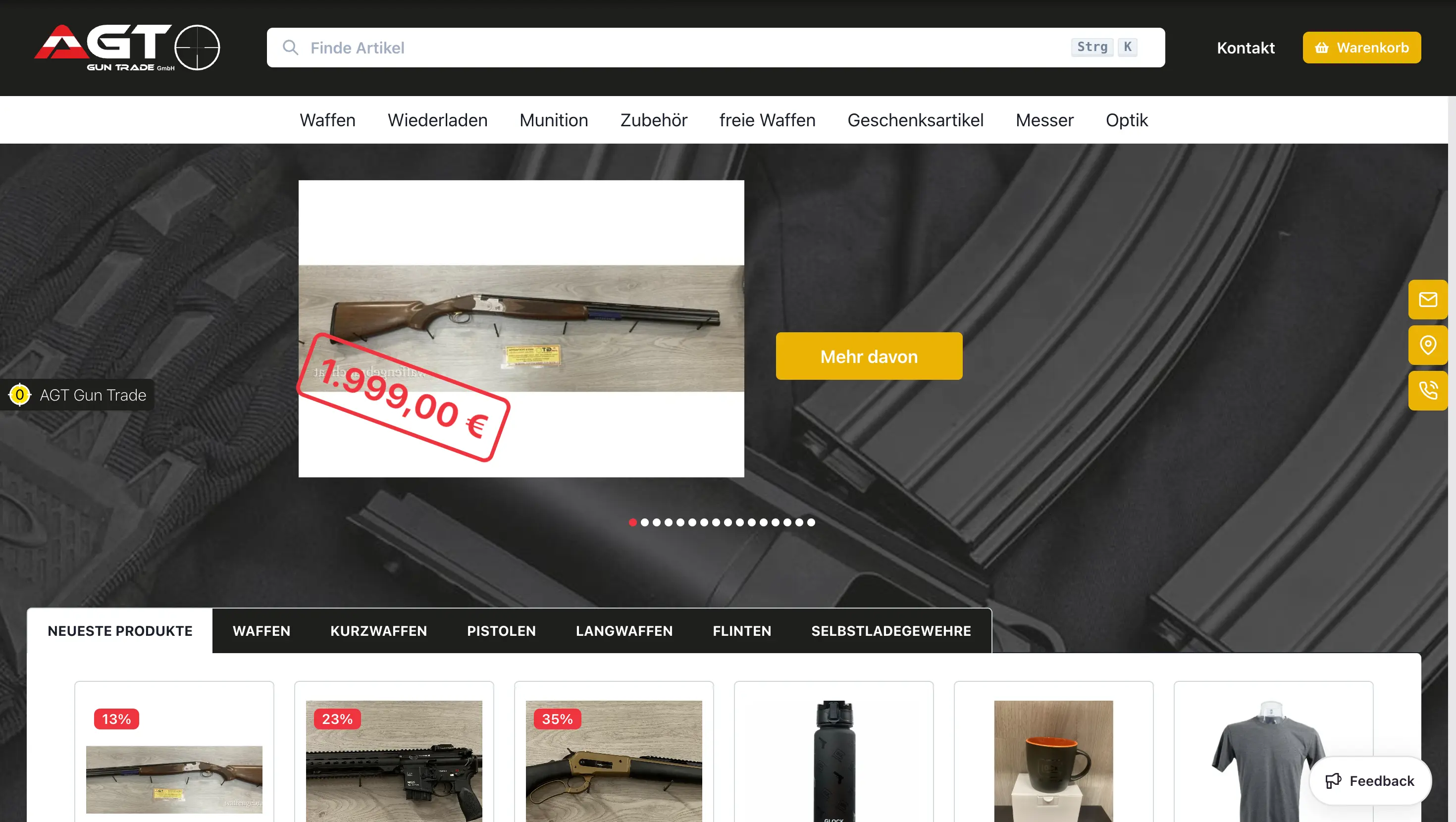 AGT Gun Trade Anfrageplattform