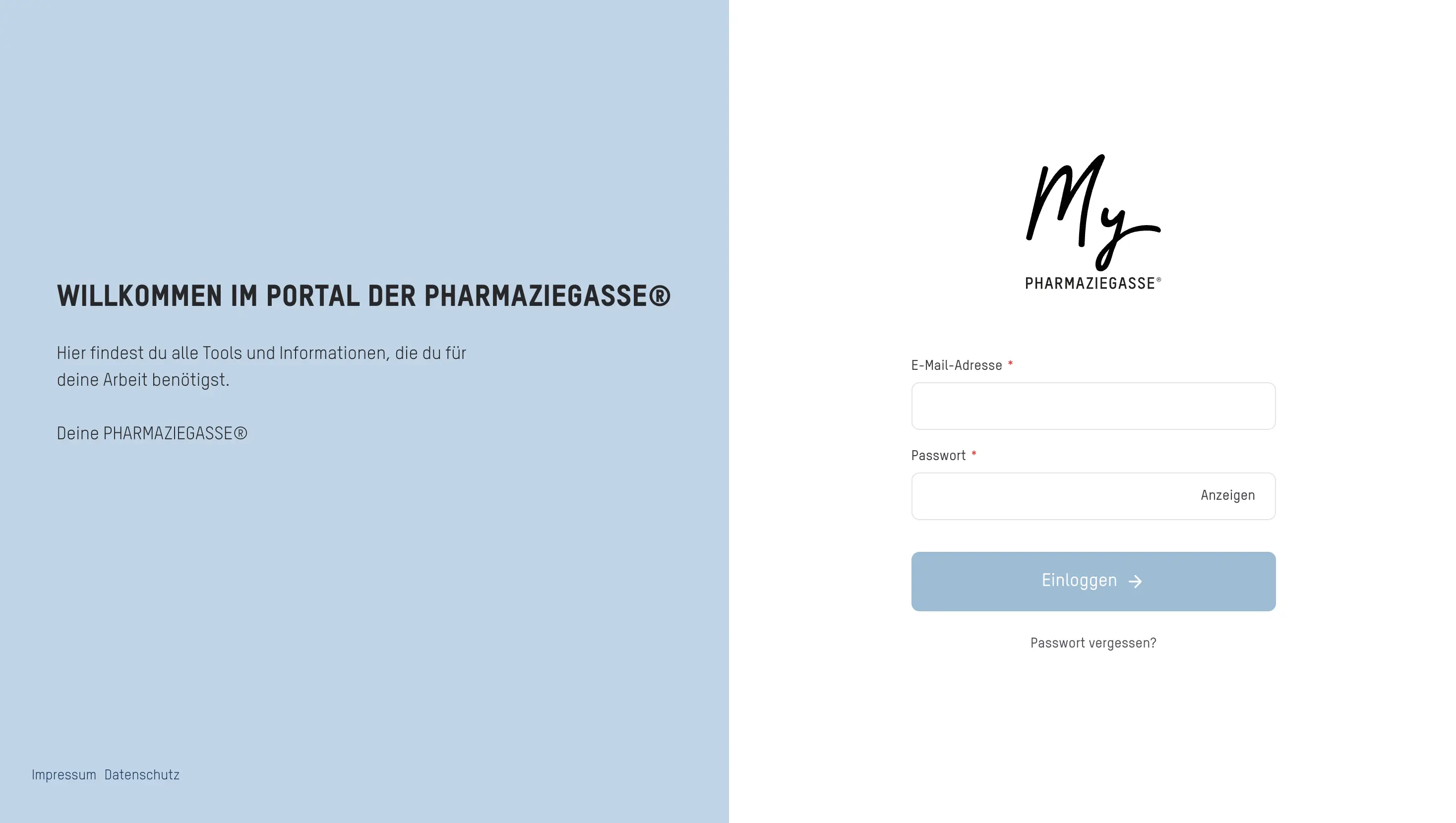Pharmaziegasse – Webapplikation