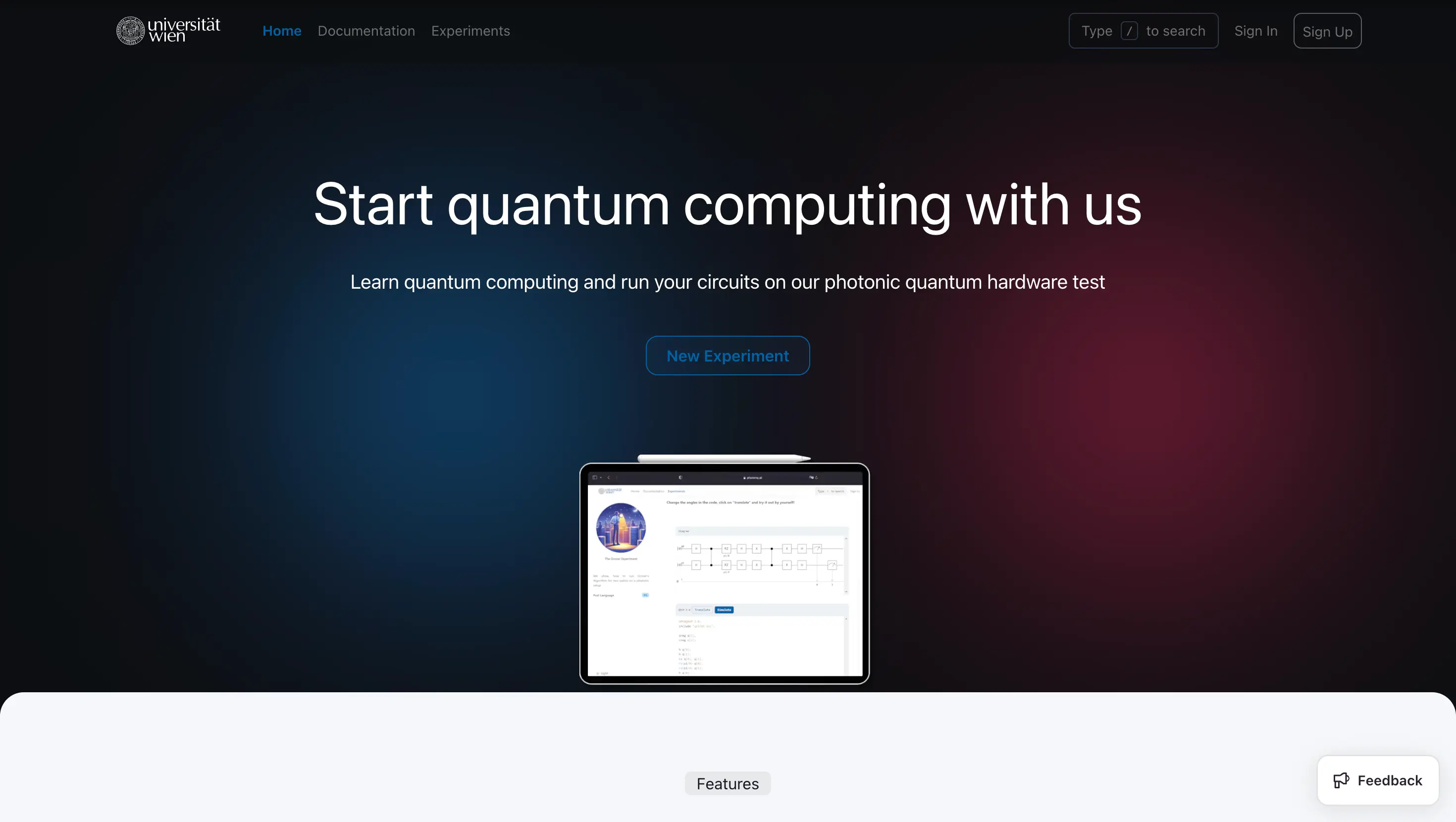 PhotonQ – Webapplikation für Quantum Computing